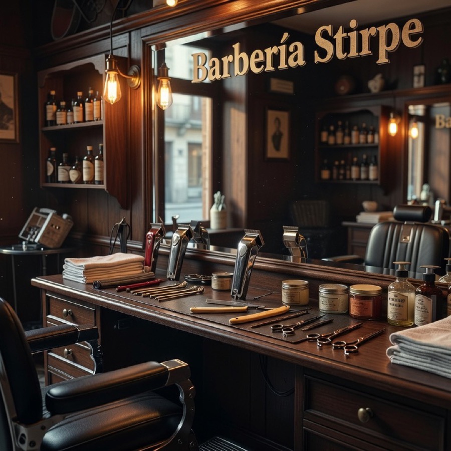 Trabajo de barbería — corte y barba